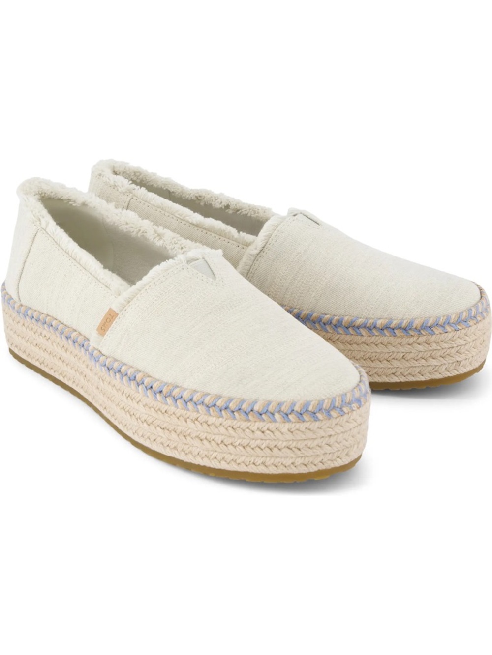 TOMS VALENCIA PLATFORM ESPADRILLE NEW IN BOX